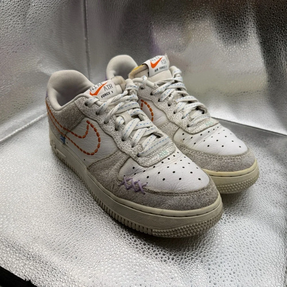 Size 7 Nike Air Force 1 '07 SE 101 White Sail Womens Athletic Shoes DX2348-100‎